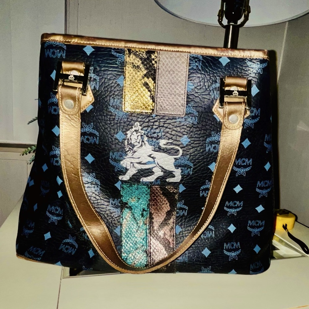 Authentic MCM Vintage Visetos beautiful Princess Lion Tote is my favorite.